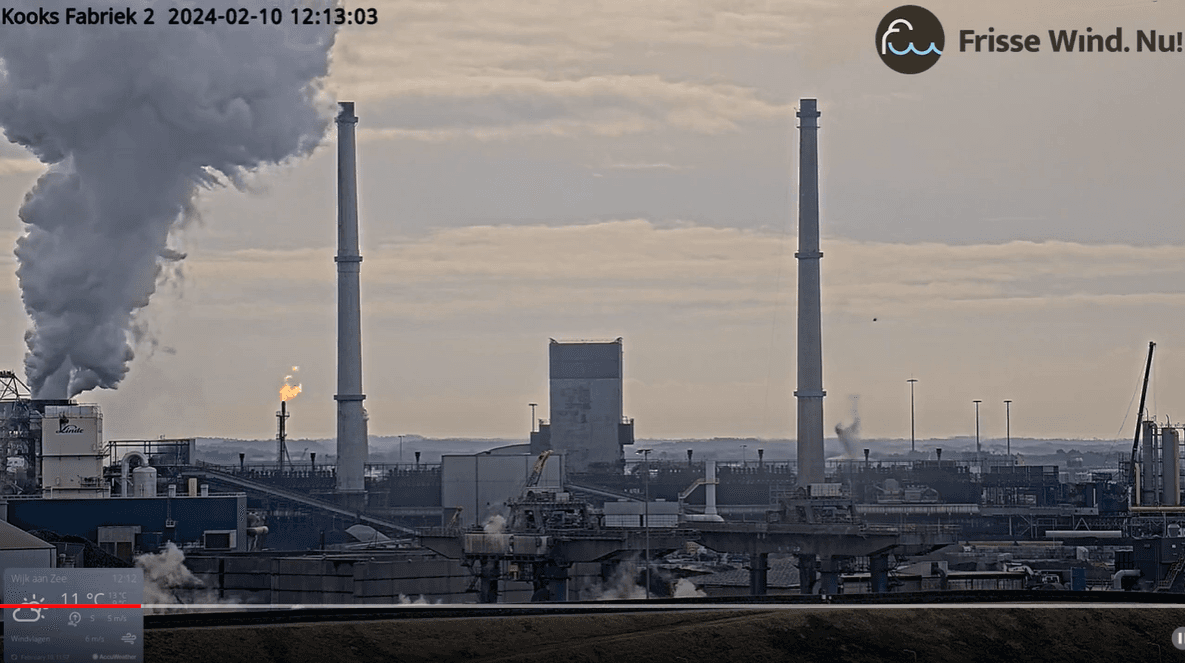 Affakkelen en zwarte gifwolk kooksfabriek 2.