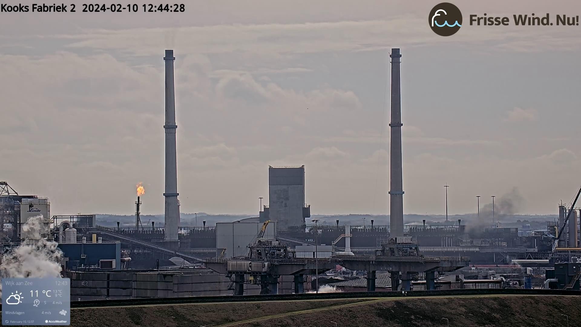 Affakkelen en zwarte gifwolk kooksfabriek 2.