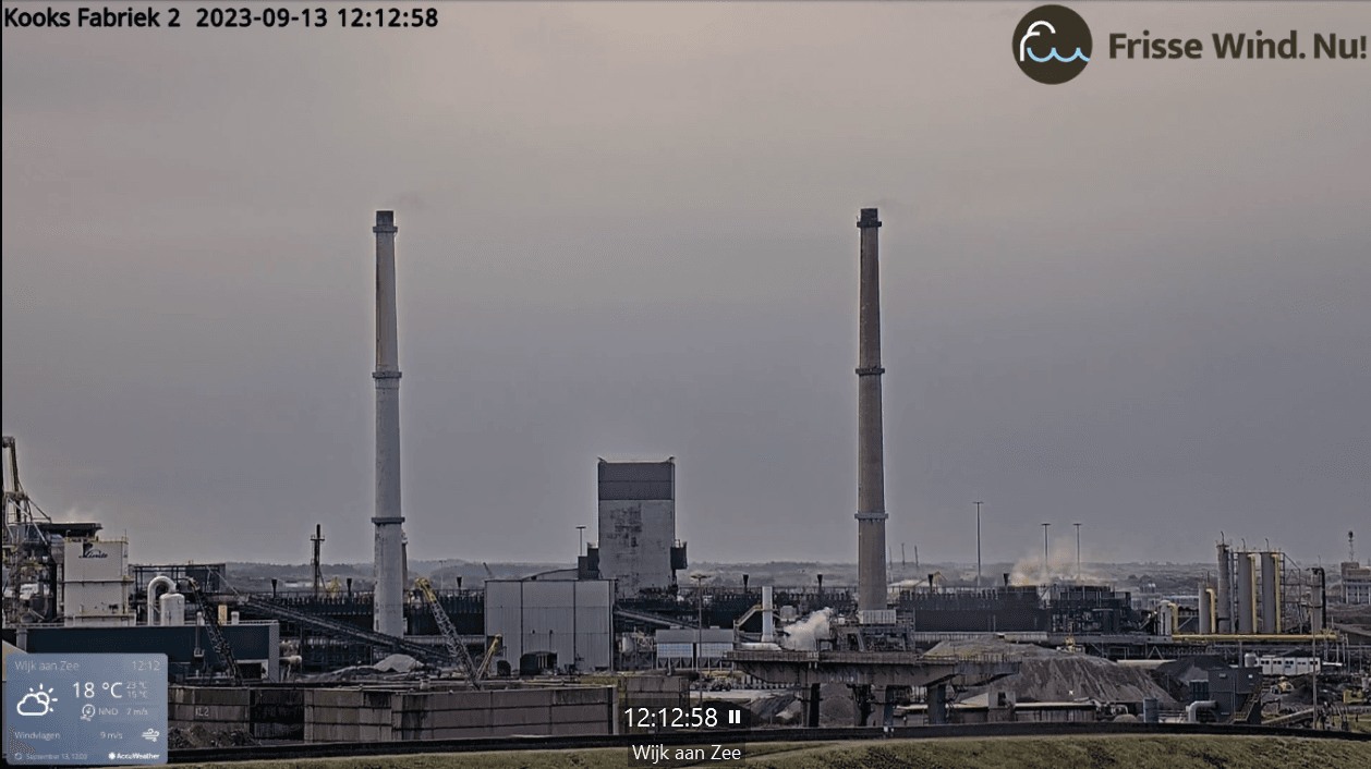 Gele gifwolk bij kooksfabriek 2